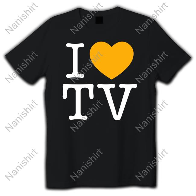 I Love Tv Tee Shirt