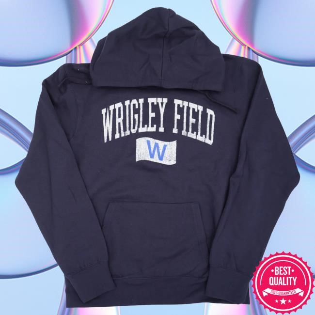 Chicago Cubs Wrigley Field Flag Blend Hoodie Navy 2026