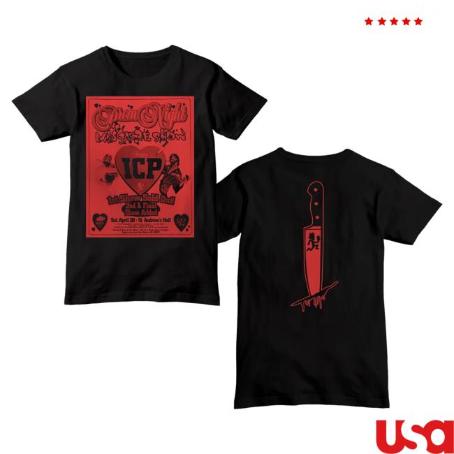 Official Icp Merch Clothing Store Insane Clown Posse Prom Night Black Shirt New