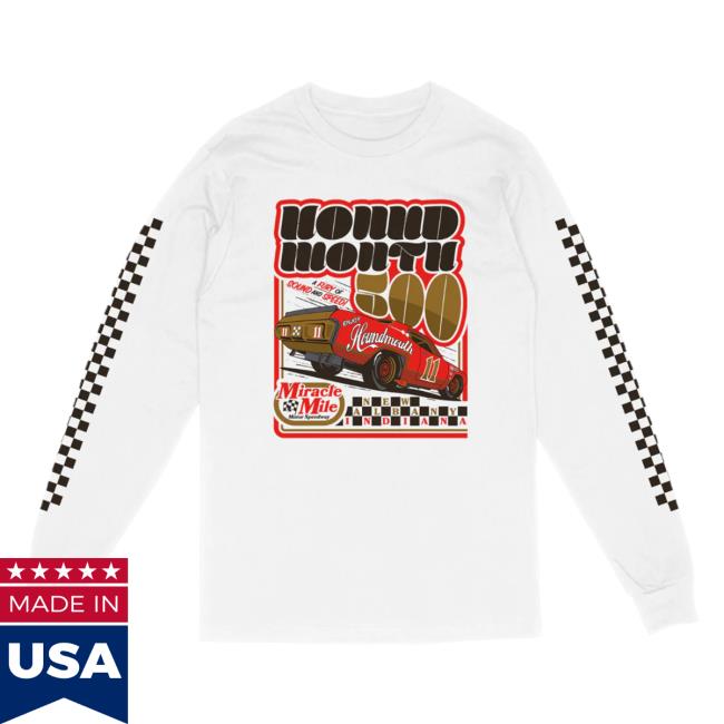 Official The Merch Collective Hound Mouth Houndmouth 500 Racing Long Sleeve New Shirt