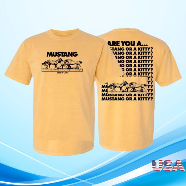 Official Kings Of Leon Merch Can We Please Have Fun Exclusive Mustang Shirt