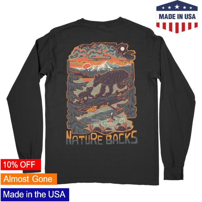 Official Nature Backs Merch Store Wild Long Sleeve Tshirt Black NatureBacks Apparel Clothing Shop