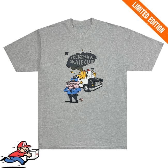 Official Crenshaw Skate Club Cop Car Attractive Shirt