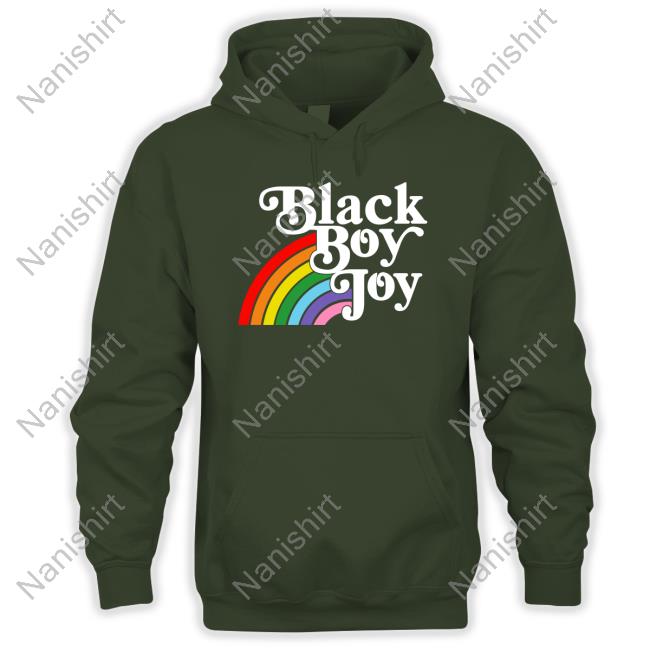 Black Boy Joy Rainbow Tee Shirt