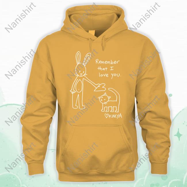 Official Kimya Dawson Merch Remember That I Love You Black Hoodie