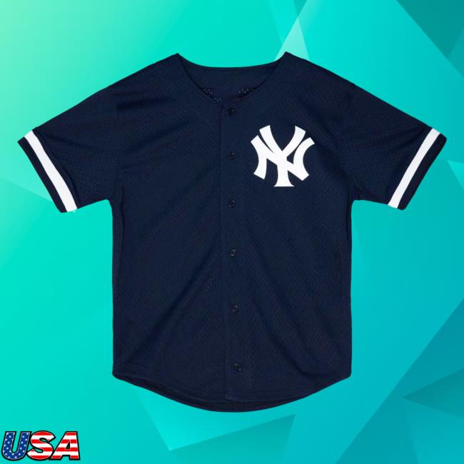 Official Moda3 Mitchell And Ness Yankees Reggie Jackson '97 Authentic Batting Practice Baseball Jersey Tee Shirt