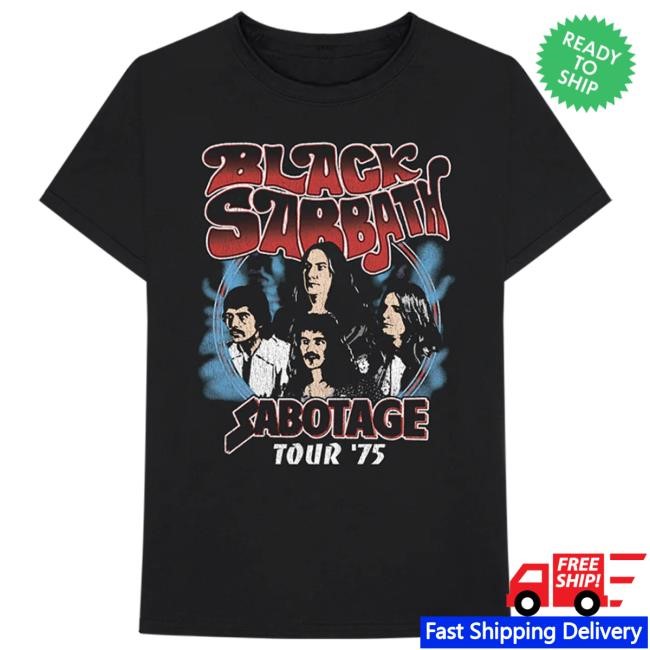 Sabotage ’75 Tour Shirt - Black Sabbath Official Store