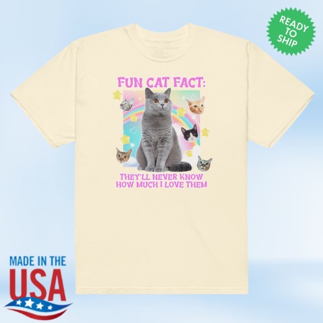 Gotfunnymerch Fun Cat Fact Shirt