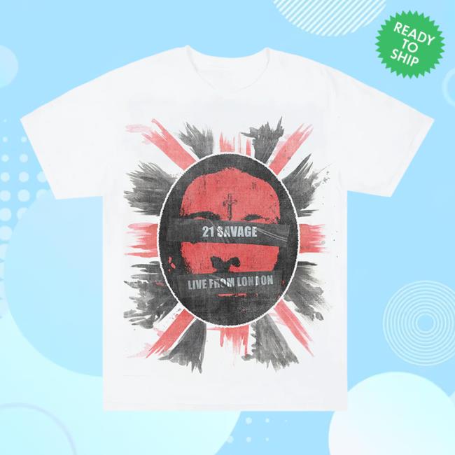 Official 21 Savage Merch Store Saint Laurent Don 21 Savage Live From London Popover Shirt 21 Savage Apparel Clothing 21Savage