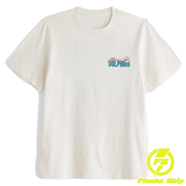 Official Abercrombie And Fitch Apparel Clothing Merch Miami Dolphins Graphic Top Shirt Abercrombie Store Shop