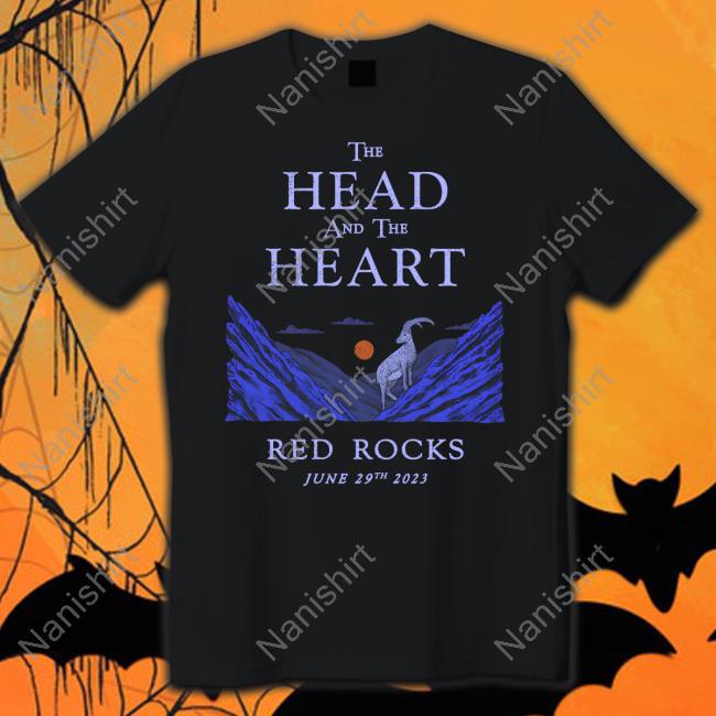 Official The Head And The Heart Merch Red Rocks 2023 Event Tee