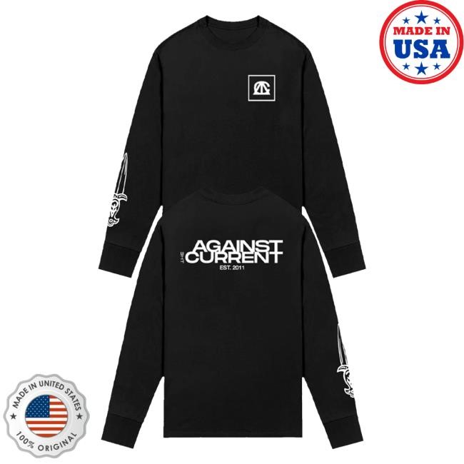 Against The Current Shop Merch Long Sleeve Logo T Shirt