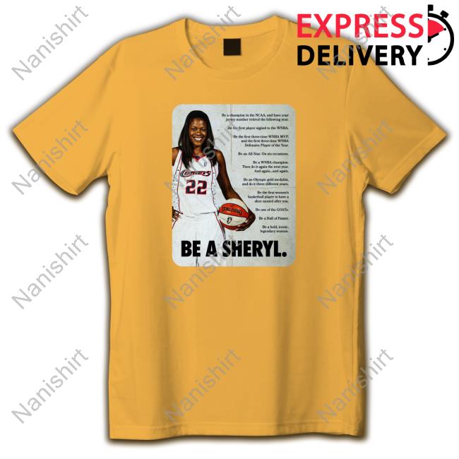 Official Angel Reese Sheryl Swoopes Be A Sheryl Tshirt Janaé Sims