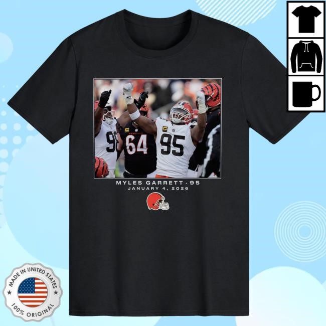 Seasonal Cleveland Browns Myles Garrett NFL Flash Big & Tall Tee Black