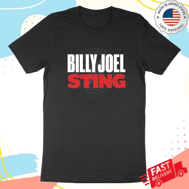 Official Billy Joel Merch Store Billy Joel Sting "2-24-24 Tampa, Fl Event" T-Shirts Billy Joel Apparel Clothing Shop