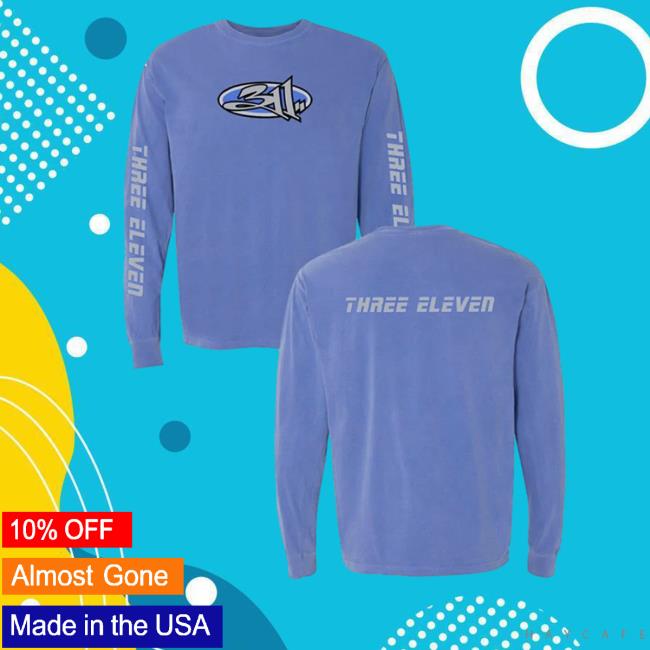 Official 311 Merch Blue Album Three Eleven 311 Sweatshirts