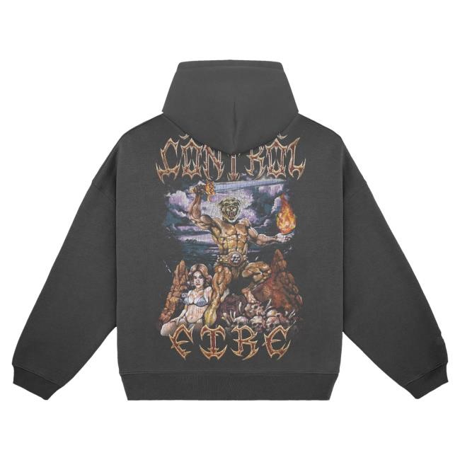 Official Papa Meat Merch Meatcanyon I Control Fire Sweatshirts