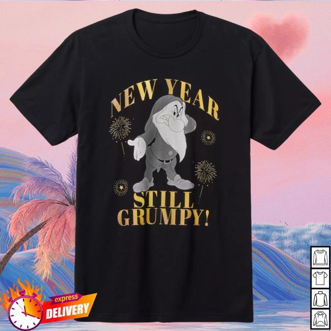 Official Shop Disney Merch Store Grumpy New Year's Eve Popover Shirt Snow White and the Seven Dwarfs Shopdisney