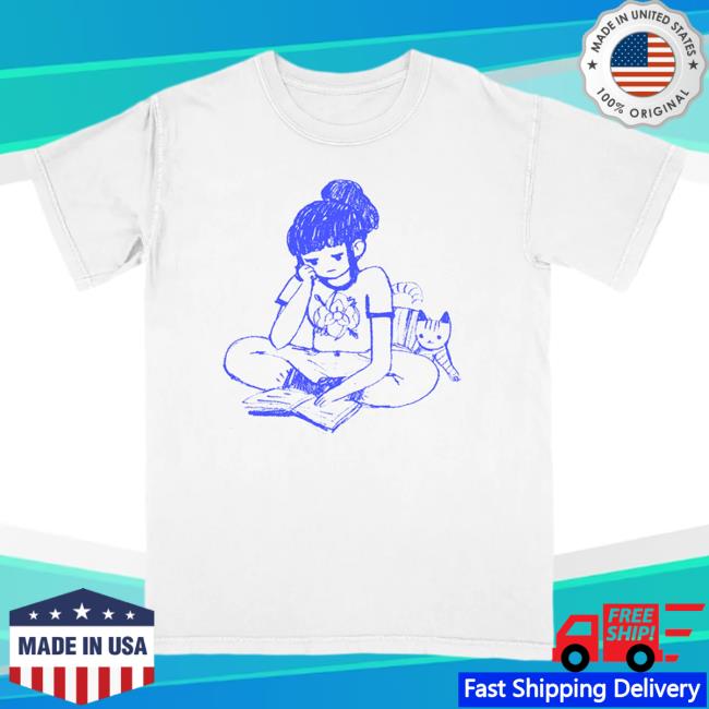 Official Hello Merch La Dispute Girl Reading White Hot Shirt HelloMerch