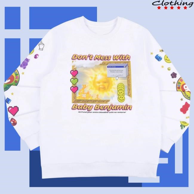 Official Garrett Watts Merch Store Don’T Mess With Benjamin 90’S – Garrett Watts - Things by Garrett Pullover Sweatshirt