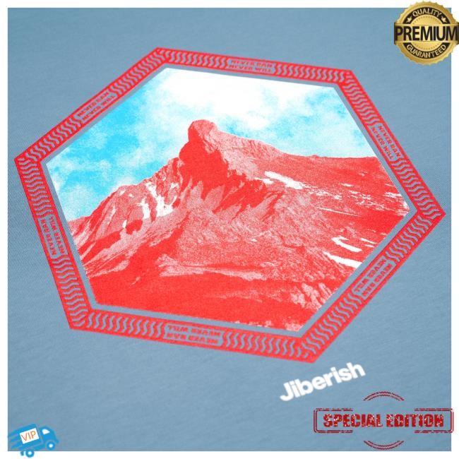 Official Jiberish Clothing Jiberish Romsdalen Supima Cloudy Blue T Shirt