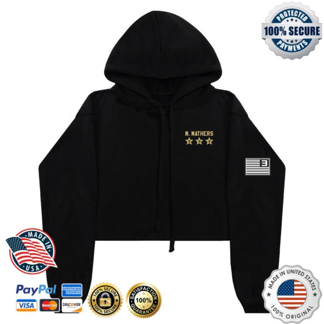 Official Eminem Merch Store Slim Shady Eminem Top Gunner Patch Cropped Pullover Hoodie Eminem Apparel Clothing Shop SlimShady