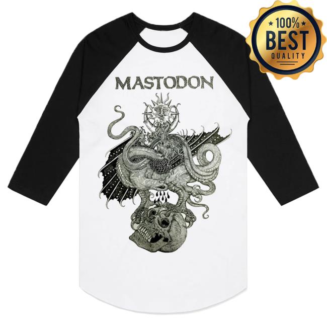Official Mastodon Rocks Merch Store Mastodon Drakul Raglan LS T Shirt Mastodonrocks