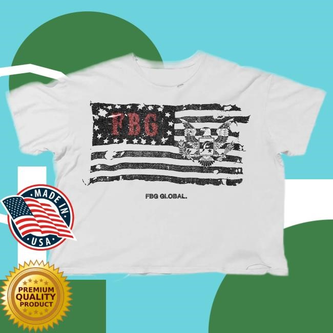Fbg Global Flag Shirt : White Freebandz Official