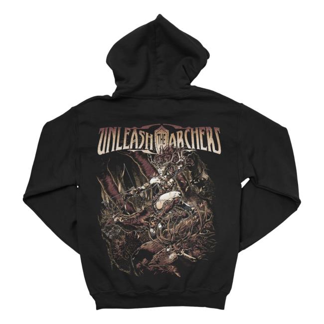 Official Indie Merch Store Shop Unleash The Archers "Diana's Hunt" Attractive Hoodie IndieMerchStore