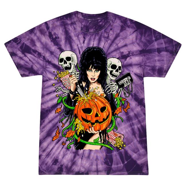 Official Cavity Colors Elvira Creepy Carver 3D Tie Dye Hoody Cavitycolors