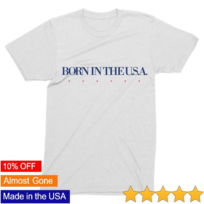 Official Bruce Springsteen Merch Store Born In The USA 40th Anniversary Tracklist New Shirt