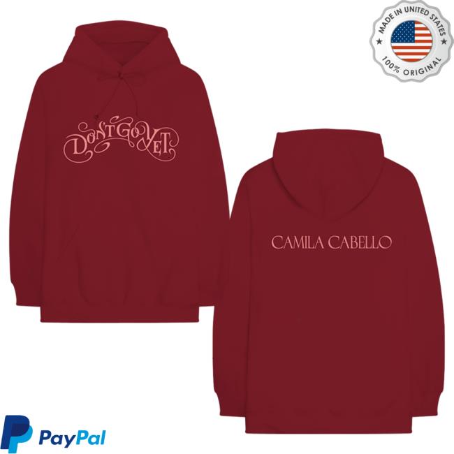 Official Camila Cabello Merch Store Shop CamilaCabello Don’T Go Yet Cardinal Red Sweatshirts