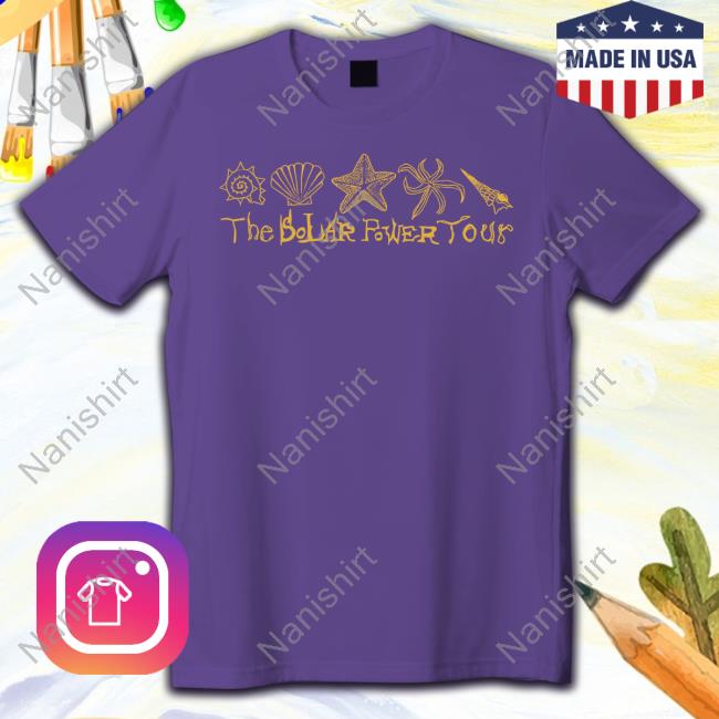 Lorde Merch The Solar Power Tour Purple Shell Shirts