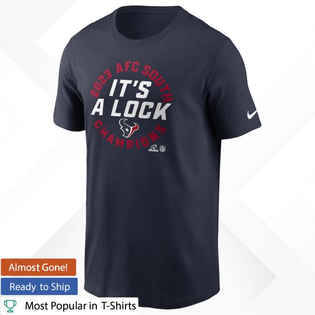 2023 AFC South Champions It's A Lock Hoodie Houston Texans