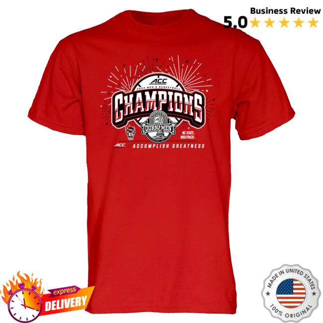 Unisex Blue 84 Red NC State Wolfpack 2024 ACC Men's Basketball Conference Tournament Champions Locker Room Tees