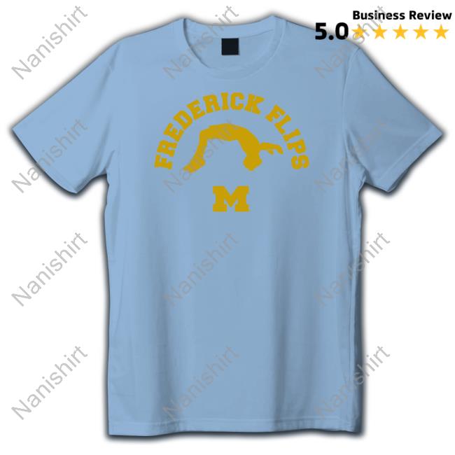 Michigan Gymnastics Frederick Flips Tee