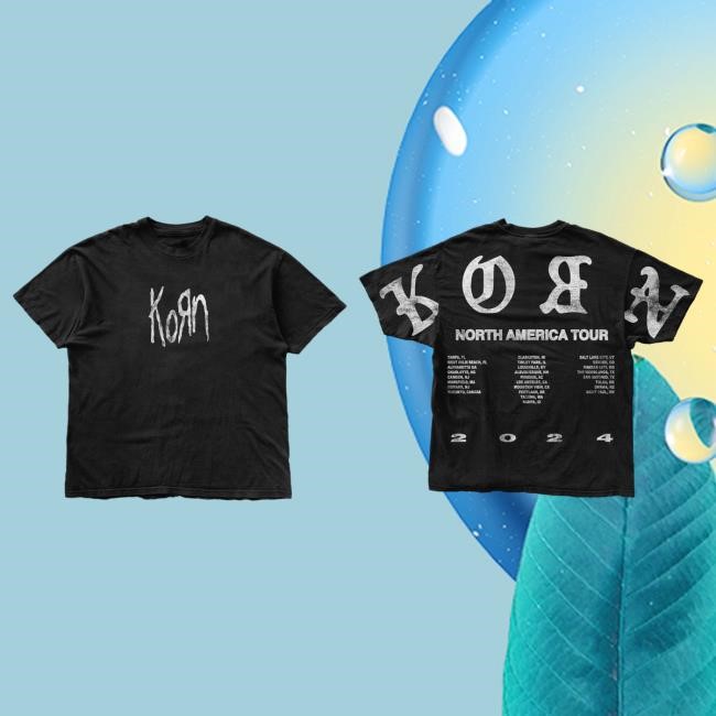 Official Korn Merch Store Korn Old English North America Tour Hot Shirt Korn Clothing Shop Kornwebstore