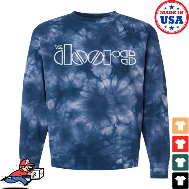 Official The Doors Store The Doors Tie-Dye Series 9 Logo Long Sleeve T Shirt