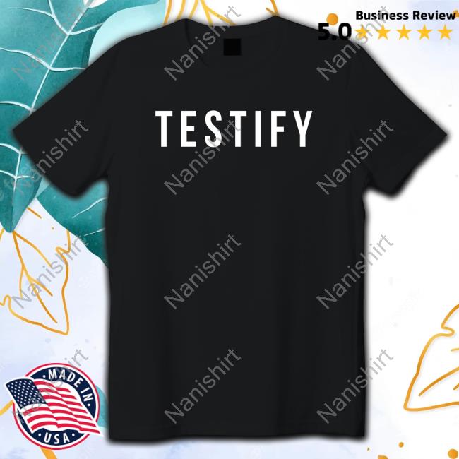 Official Testifyforever Merch Testify Black Tee Shirt