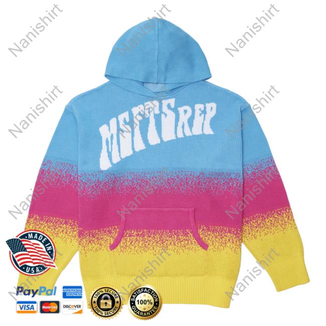 Official Msftsrep Clothing Msftsrep Trippy Summer '23 Knitted Tie Dye AOP Crewneck Sweatshirt 3D All Over Print