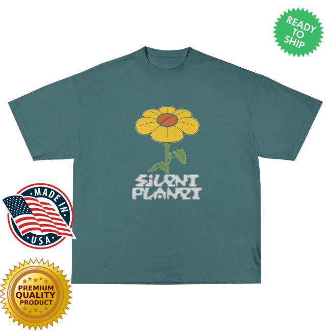 Official Silent Planet Merch Visible Unseen T Shirt - Blue Spruce