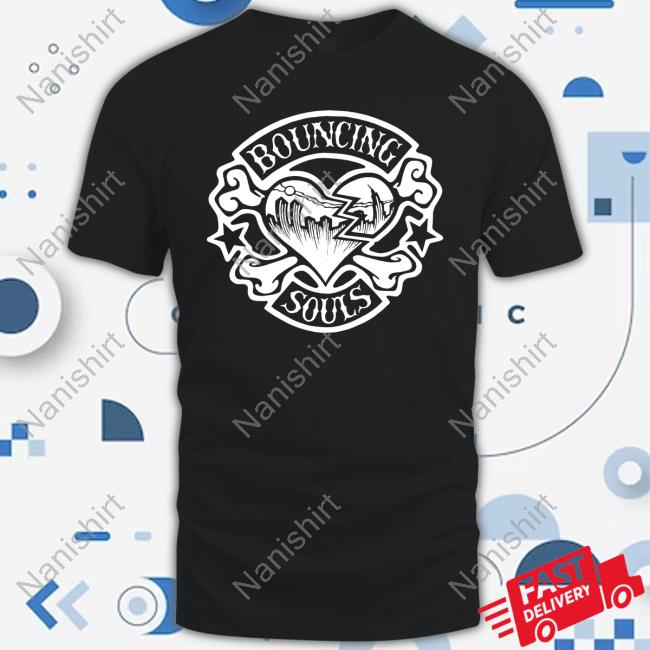 Cold Cuts Merch The Bouncing Souls Rocker Heart Tee Shirt
