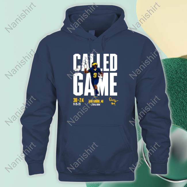 Official Rod Moore Called Game Ann Arbor Michigan History 3 In A Row 11/25/23 Tee Shirt