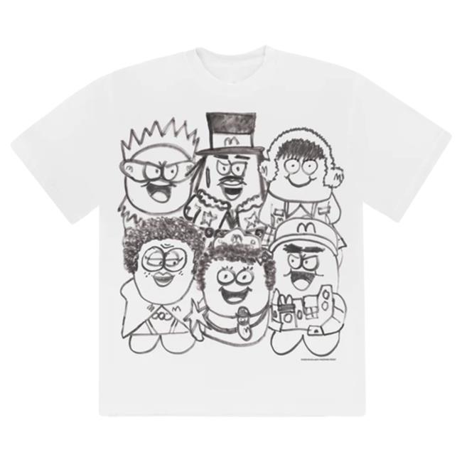 Official Official Kerwin Frost X Mcdonald’S Merch Mcnugget Buddies Sketch Hooded Sweatshirt