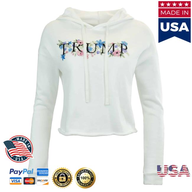 Official Donald Trump Merch Store Donald Trump Floral Crop Sweaters Donald Trump Apparel Clothing Shop DonaldTrump
