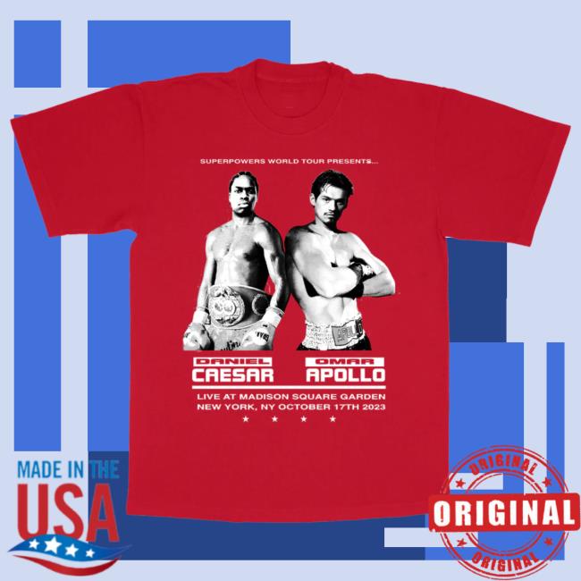 Official Omar Apollo Merch Superpower Red Long Sleeve Shirt