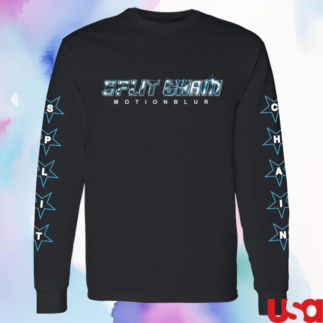 Official Down Right Merch Split Chain - Chrome LS T Shirt