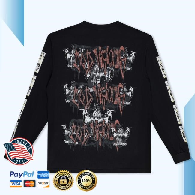 Official Bladee Merch Store Bladee Shielded By Grace Long Sleeve Tees