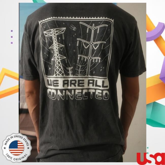 Official PrizzaMike Merch We are all connected - DISTRESSED Shirts