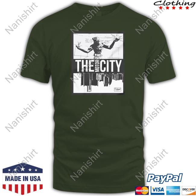 Official Detroit Apparel 313 The Motor City Long Sleeve Tee